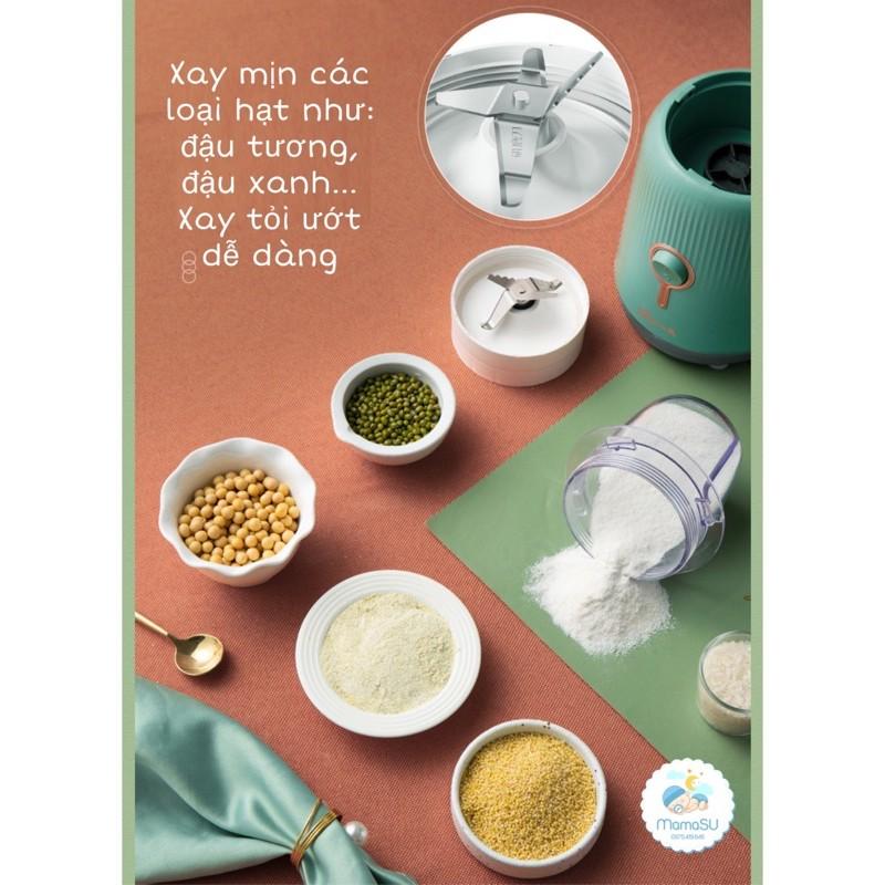 Máy xay đa năng Bear 1L kèm 2 cối 0,1L cho bé và gia đình (Máy xay Bear 3 cối) - Hàng chính hãng