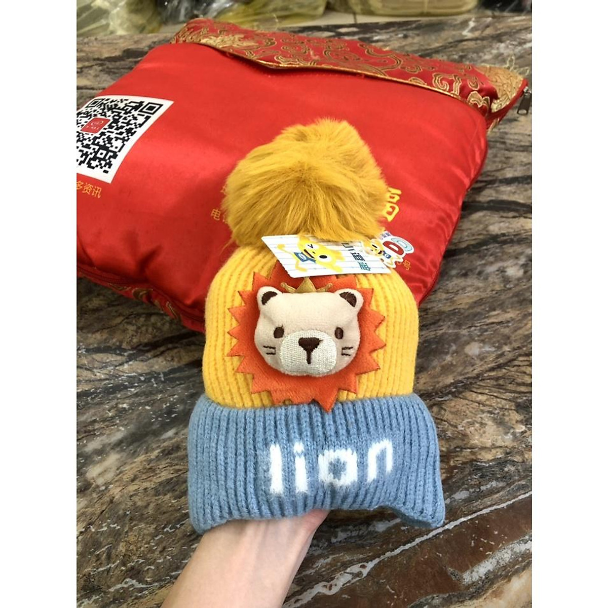 Mũ Len Lion Hình Sư Tử Mẫu Cực Đẹp Cho Bé