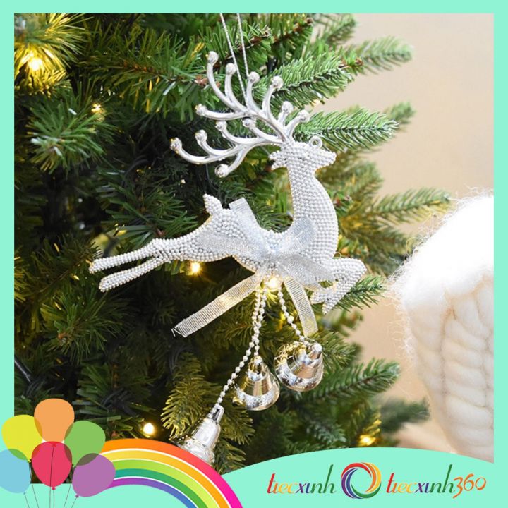 Con hươu treo trang trí cây thông Noel 14 cm