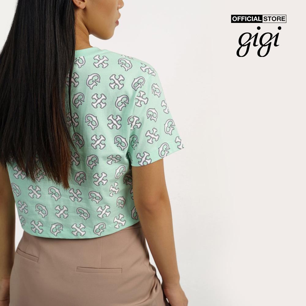 GIGI - Áo thun nữ croptop ngắn tay thời trang G1201T221239