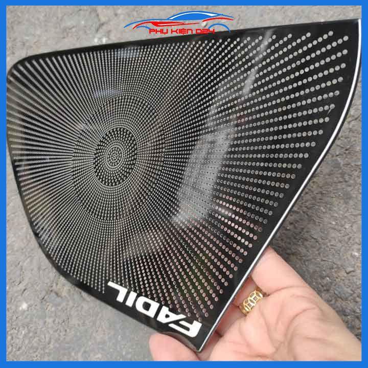 Bộ ốp màng loa vân Titan cho xe Fadil 2019-2020-2021-2022 chống xước trang trí nội thất ô tô