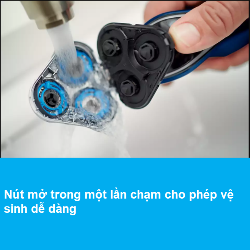 Máy cạo râu khô và ướt, thương hiệu cao cấp Philips Hà Lan S5466/03 Serial 5000 - HÀNG CHÍNH HÃNG