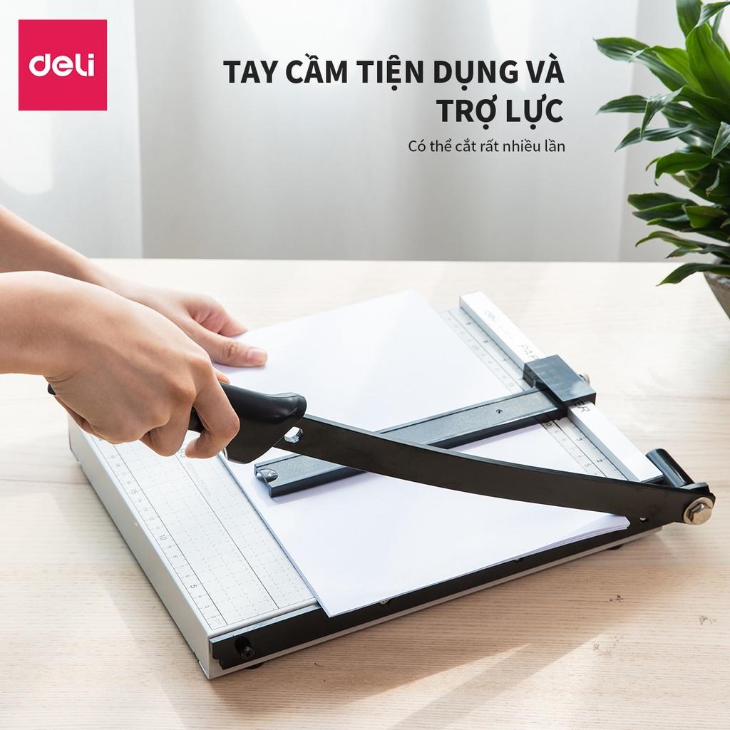 Bàn cắt giấy A4 Deli - Có thể chỉnh kích thước - Màu Trắng -Hàng nhập khẩu- E8014