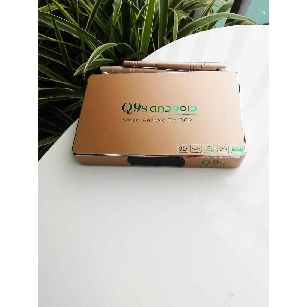 Đầu android box q9s new bộ nhớ 2Gb phần mềm ATV 7.12 có kèm khiển giọng nói  chuôt bay G10s HÀNG CHÍNH HÃNG