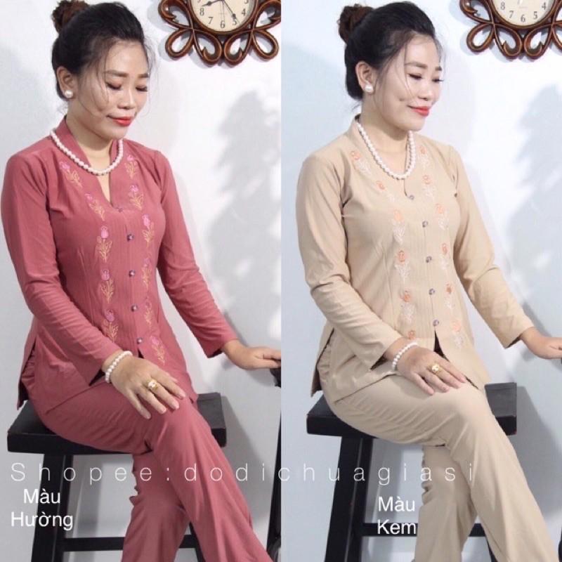 ĐỒ LAM ĐI CHÙA PHÁP PHỤC PHẬT GIÁO Thun Bà Lai