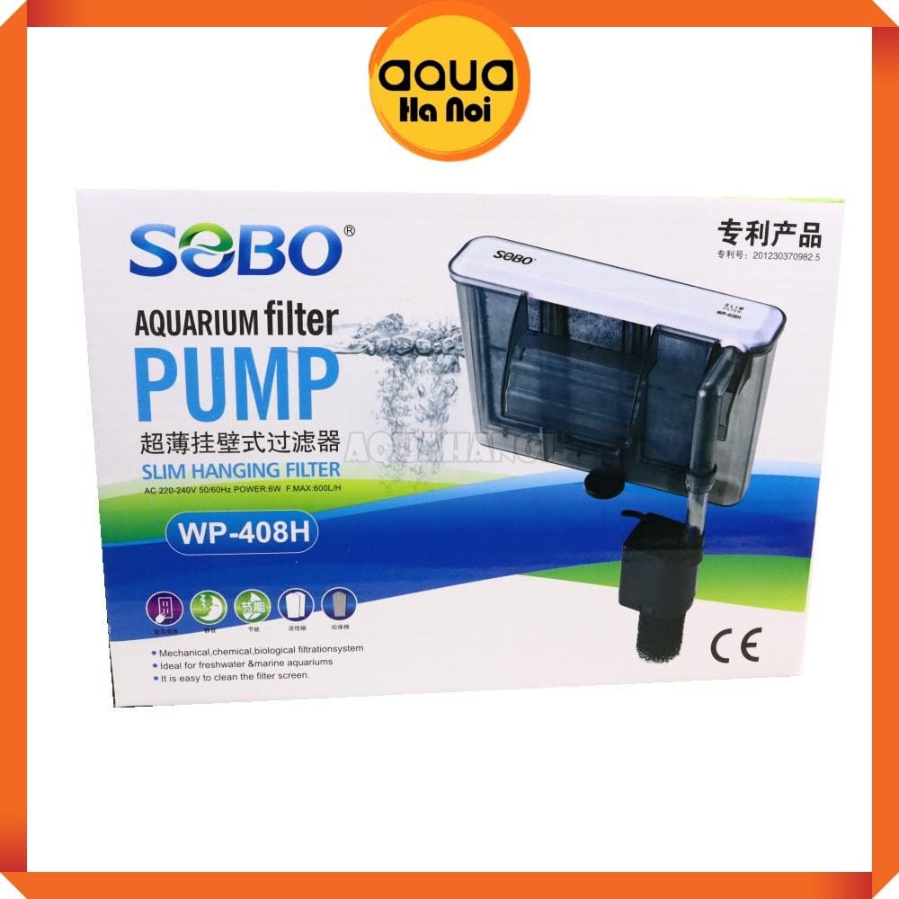 Lọc thác SOBO WP 308/408/508H treo hồ cá cảnh thủy sinh mini - dạng mỏng - tiết kiệm điện