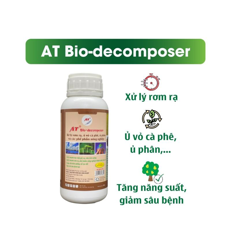 Chế Phẩm Sinh Học AT Xử Lý Đất Nhiễm Mặn, Hạ Phèn Cải Tạo Đất Chuyên Canh Cây Ăn Trái Tiêu Chuẩn Hữu Cơ