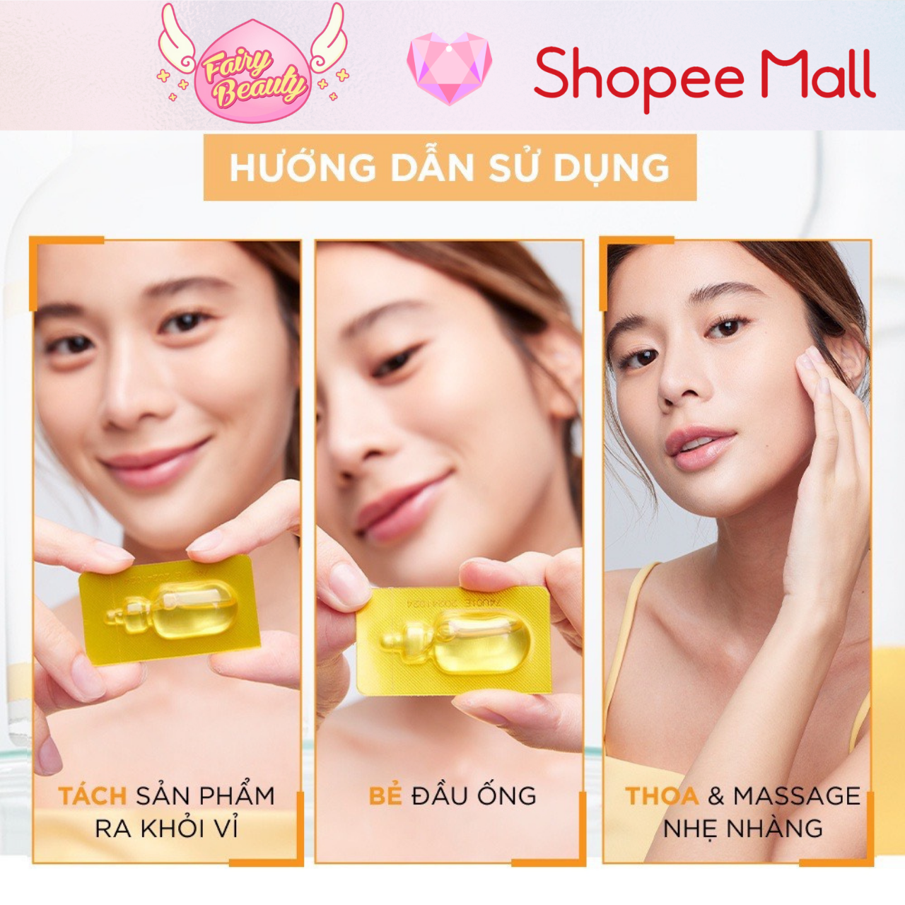 [GARNIER] Tinh Chất Vitamin C Cô Đặc Giúp Sáng Da &amp; Mờ Thâm Hiệu Quả Bright Complete Ampoule Serum 1.5ml/12x1.5ml