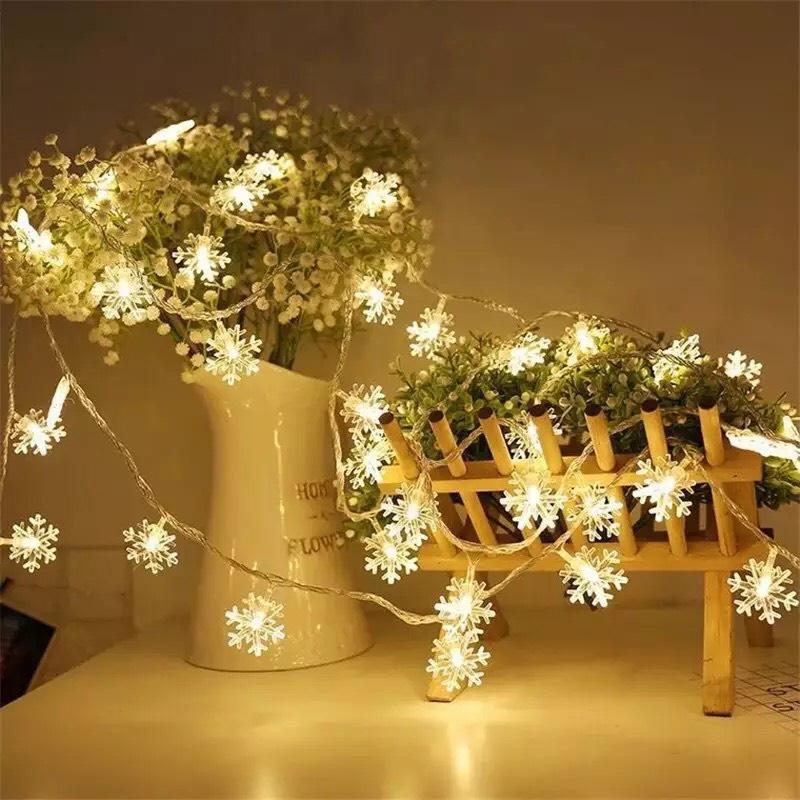 Dây Đèn Nháy Bông Tuyết Trang Trí Giáng Sinh, Sự Kiện- Đèn Trang Trí Mẫu BT-001