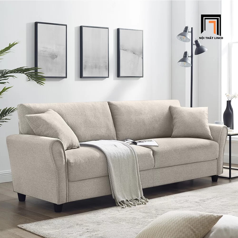 Ghế sofa văng 2m Iceola màu trắng kem giá rẻ