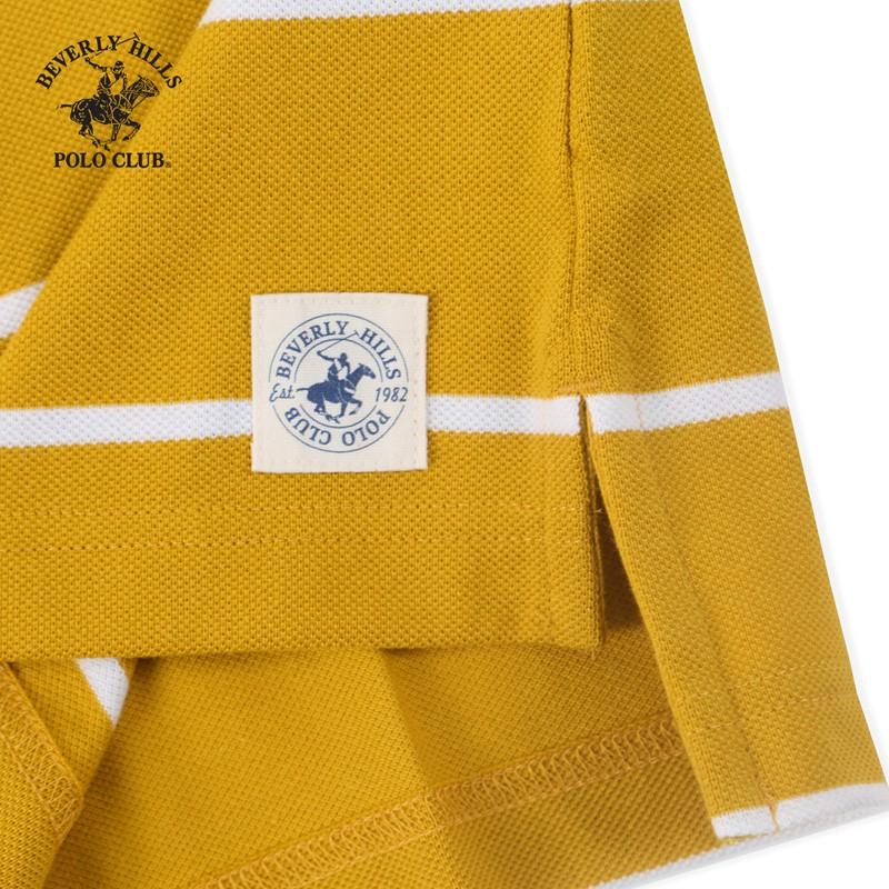 Áo polo ngắn tay nam Beverly Hills Polo Club Regularfit 100% cotton màu vàng - PMRSS20TL082