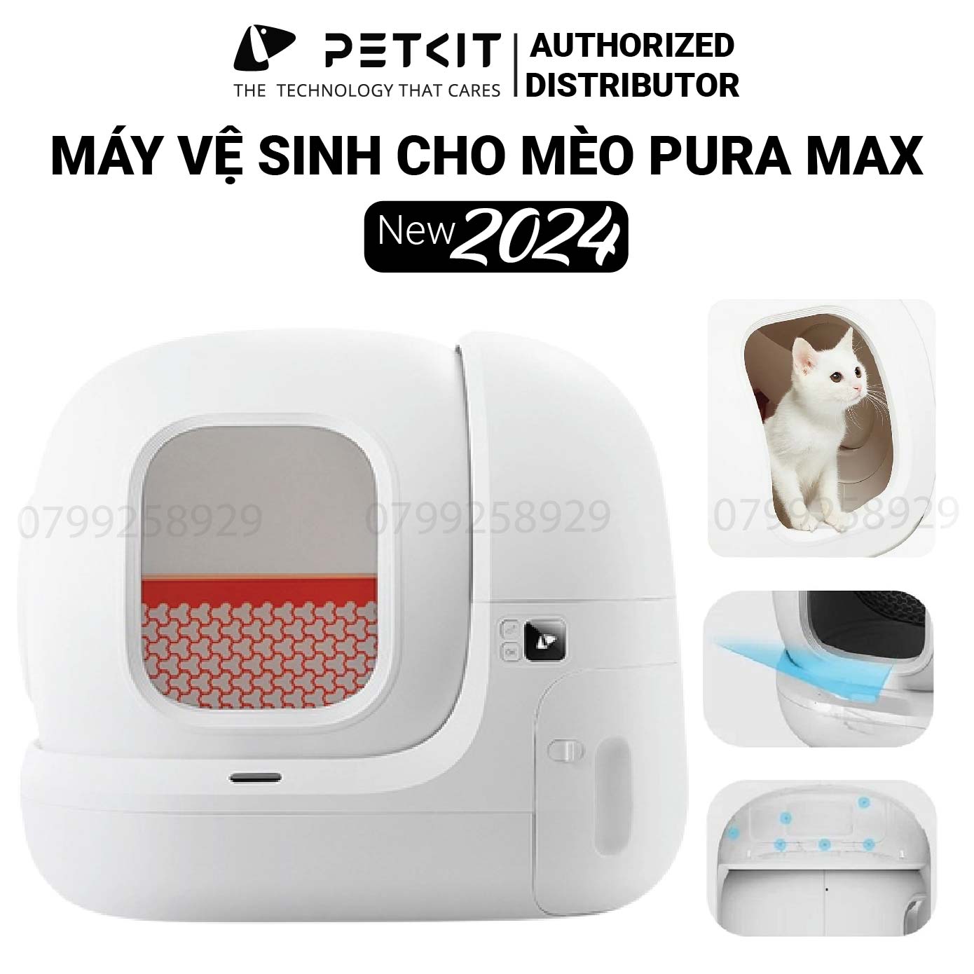 Nhà Vệ Sinh Cho Mèo Petkit, Máy Vệ Sinh Tự Động Cho Mèo Pura Max Máy Dọn Phân Mèo