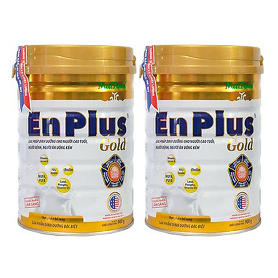 Combo 2 hộp Sữa Bột Nutifood Enplus Gold (900g) – DD hàng ngày cho người trưởng thành