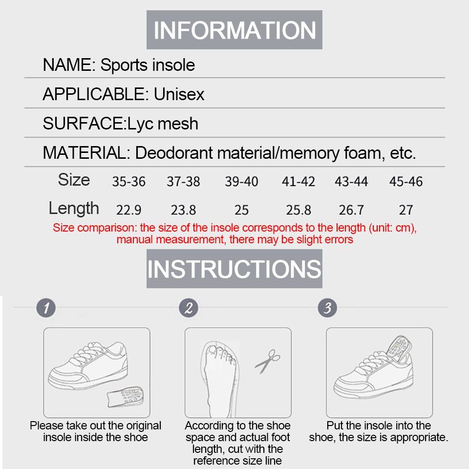 Set 5 Cặp Đế Lót Giày Thể Thao Mềm Mại Thấm Hút Mồ Hôi Chống Trượt Dành Cho Nam Và Nữ