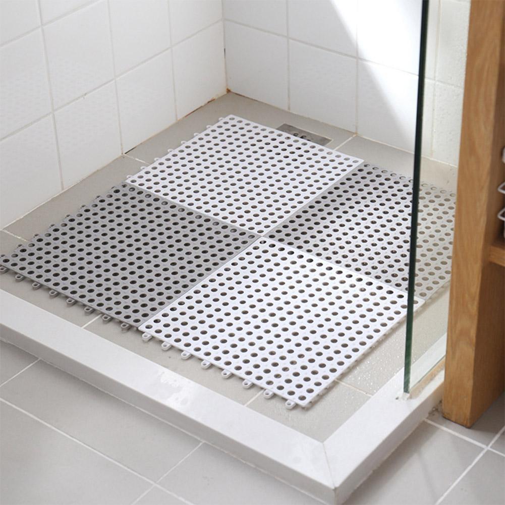 Thảm chống trơn trượt nhà tắm size 30x30cm tiện dụng, Tấm thảm nhựa lót sàn nhà tắm kháng khuẩn chống trượt