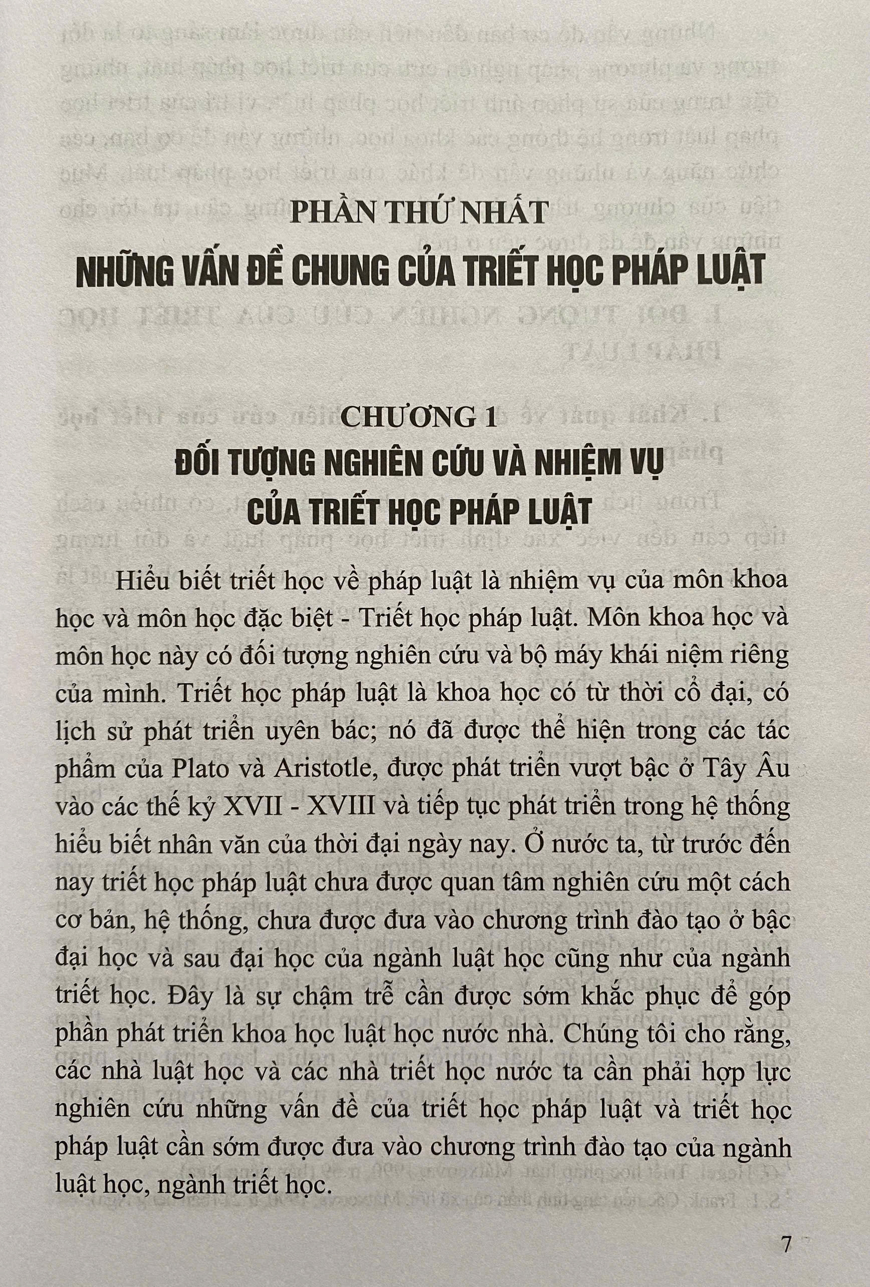 Triết Học Pháp Luật - Lịch Sử Và Chức Năng Phương Pháp Luận