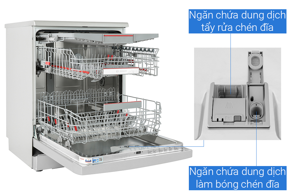 Máy rửa chén độc lập Bosch SMS6ECI93E - Hàng chính hãng - Chỉ giao HCM