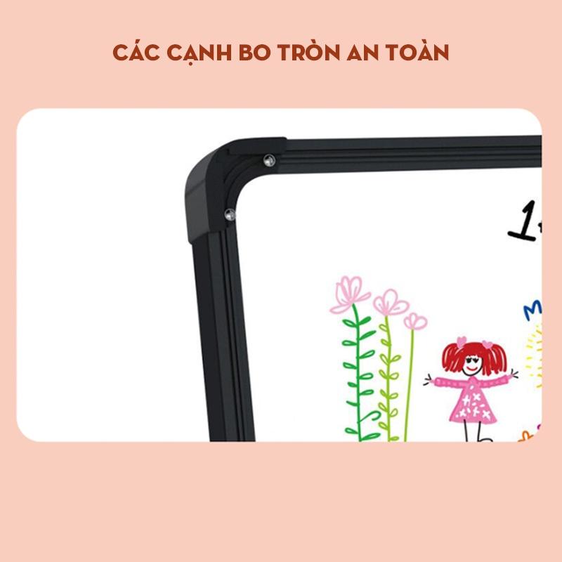 Bảng vẽ trẻ em từ tính 2 mặt học tại nhà, bảng vẽ mini không bám bụi, xóa dễ dàng - Hàng chính hãng