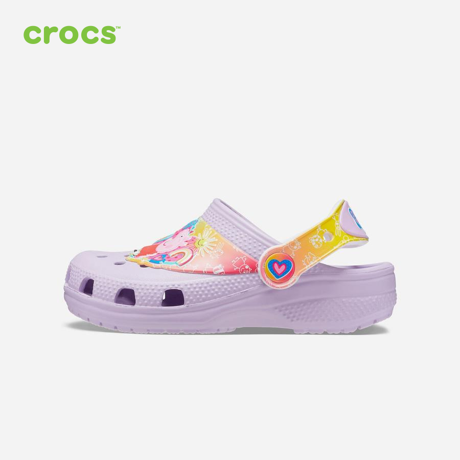 Giày lười trẻ em Crocs FW FunLab Clog Toddler I AM Peppa Pig Lavender - 207915-530