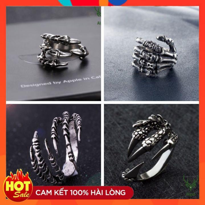 Nhẫn hình móng quỷ - Chất liệu titan siêu bền, siêu rẻ phù hợp mọi phong cách