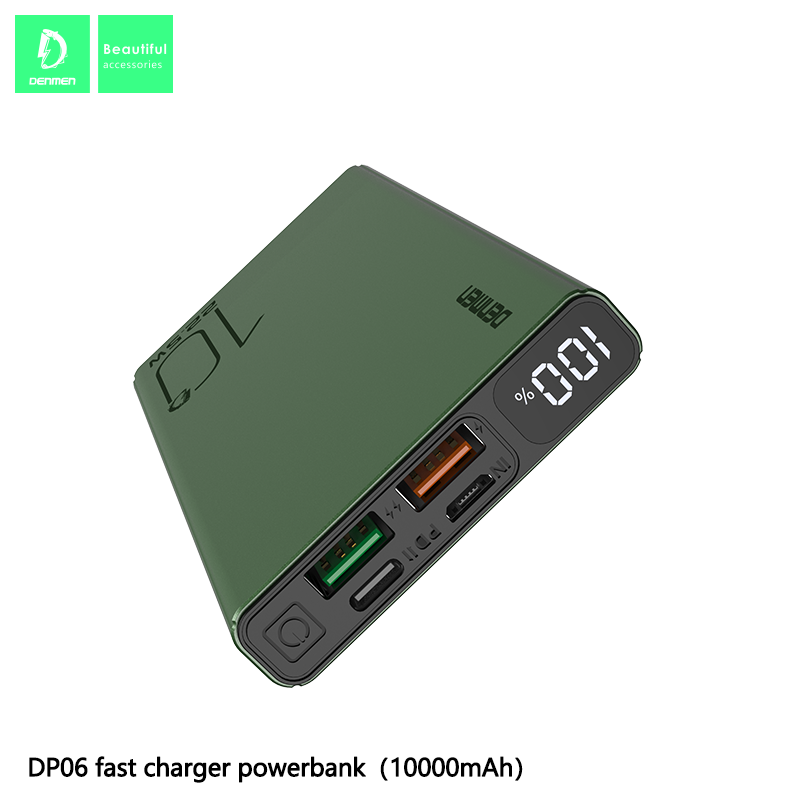 Sạc Dự Phòng Denmen DP06 (có LCD) 10000 mAh - Hàng chính hãng