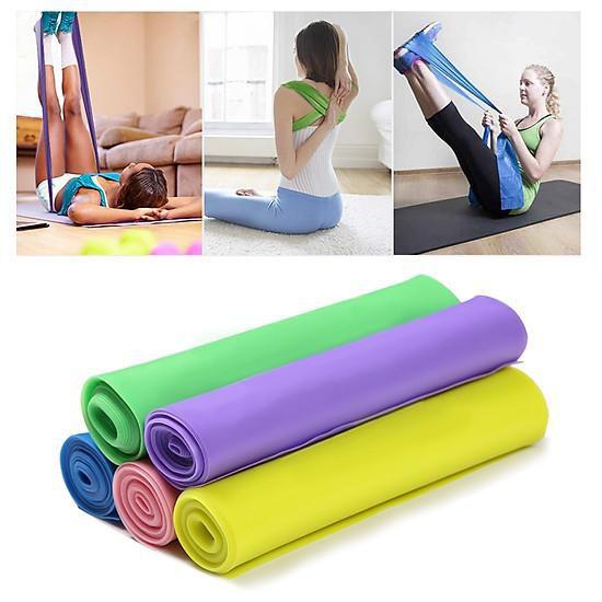 Dây Cao Su Đàn Hồi Kháng Lực Bản Thun Tập Gym, Yoga, Thể Dục 1,5 Mét YO12