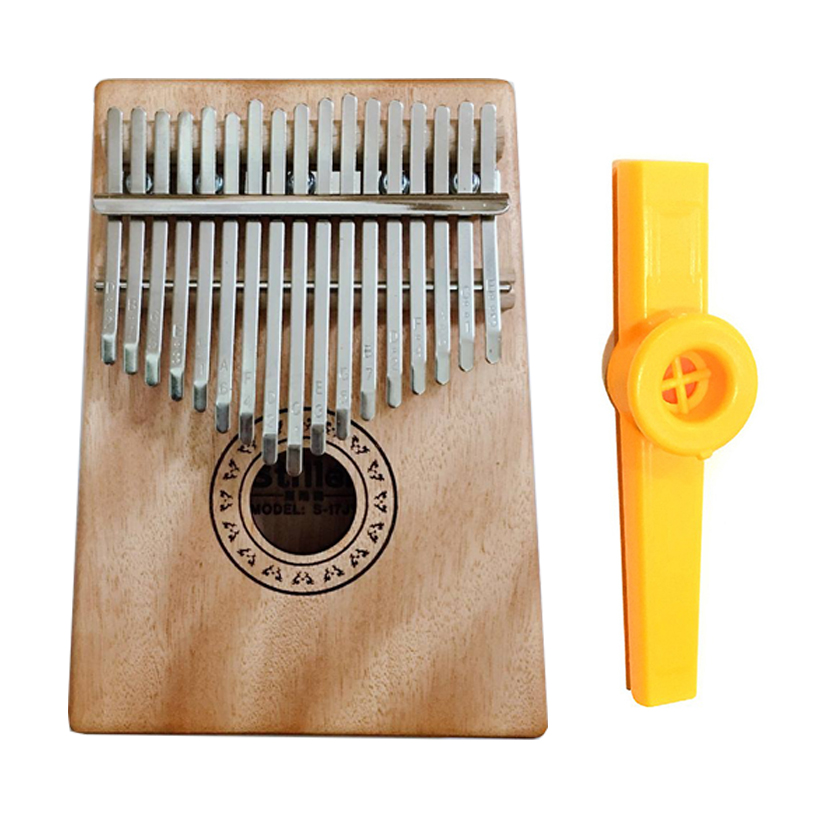 Đàn Kalimba Gỗ Hồng đào 17 phím Tặng Kèm Kèn Kazoo