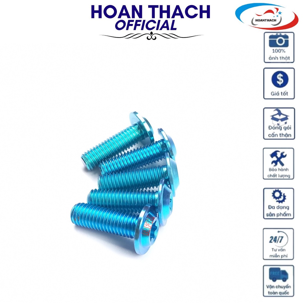 Ốc Gr5 Dù 8L20 Xanh Lục Bảo dùng cho nhiều dòng xe SP016439 (giá 1 con)