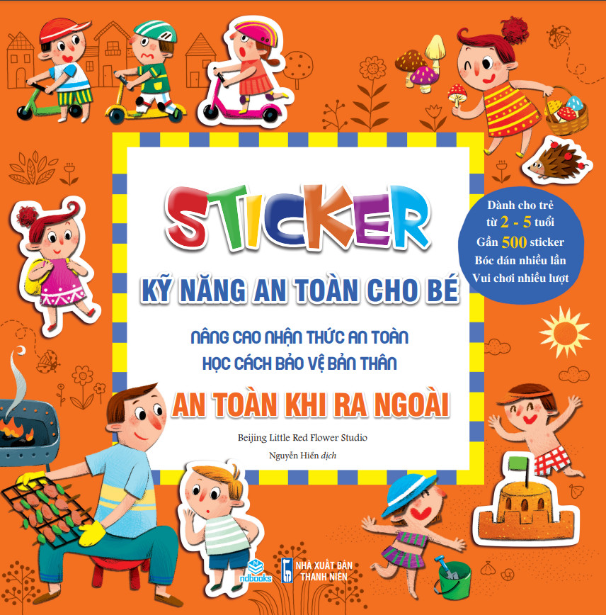 Sách Sticker Kỹ năng an toàn cho bé - An toàn khi ra ngoài - ndbooks