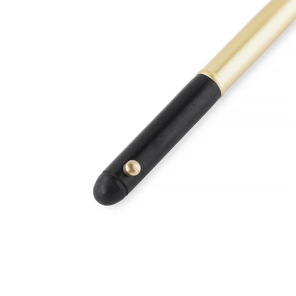 Bút bi gỗ thân vàng xoay BB01
