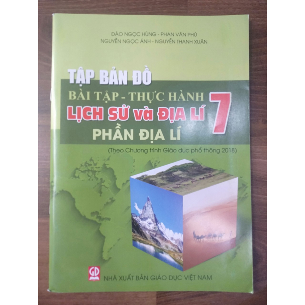 Sách - Tập bản đồ Bài tập Thực hành, Lịch sử và Địa lí, Phần địa lí 7