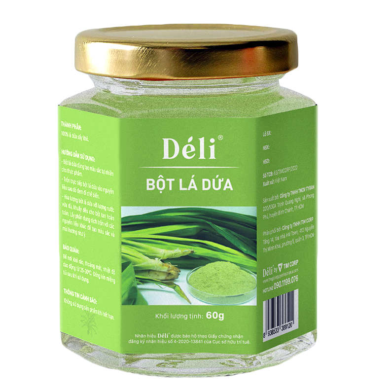 Bột màu Lá dứa Déli