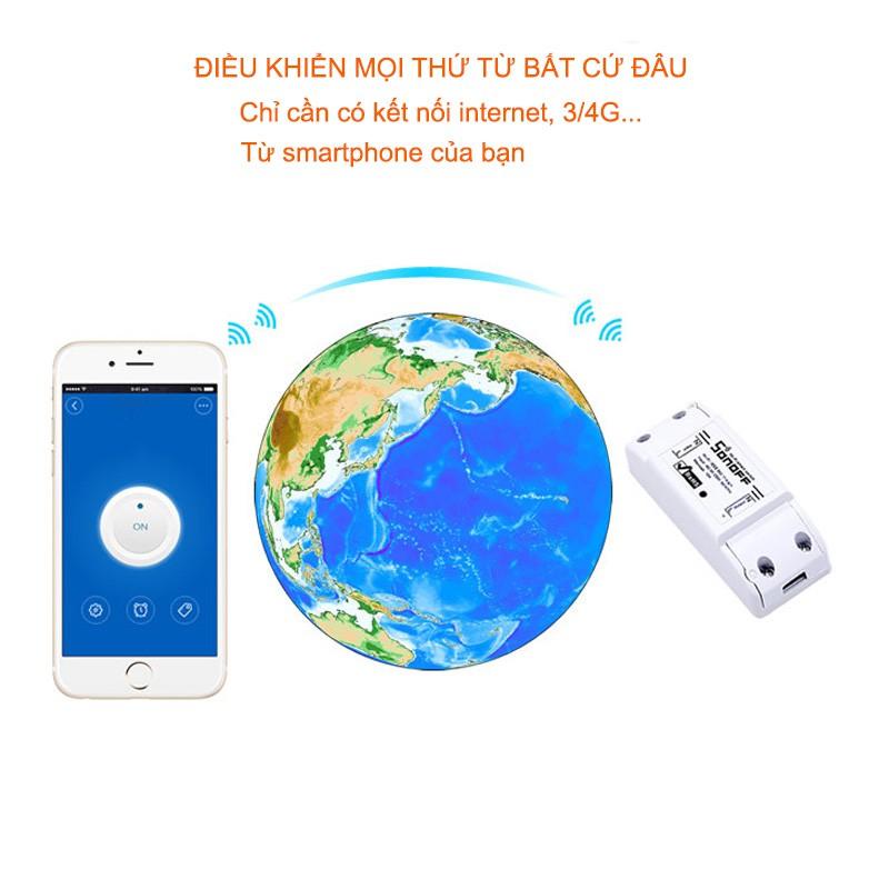 Công tắc điều khiển từ xa bằng smartphone kết nối wifi/3G