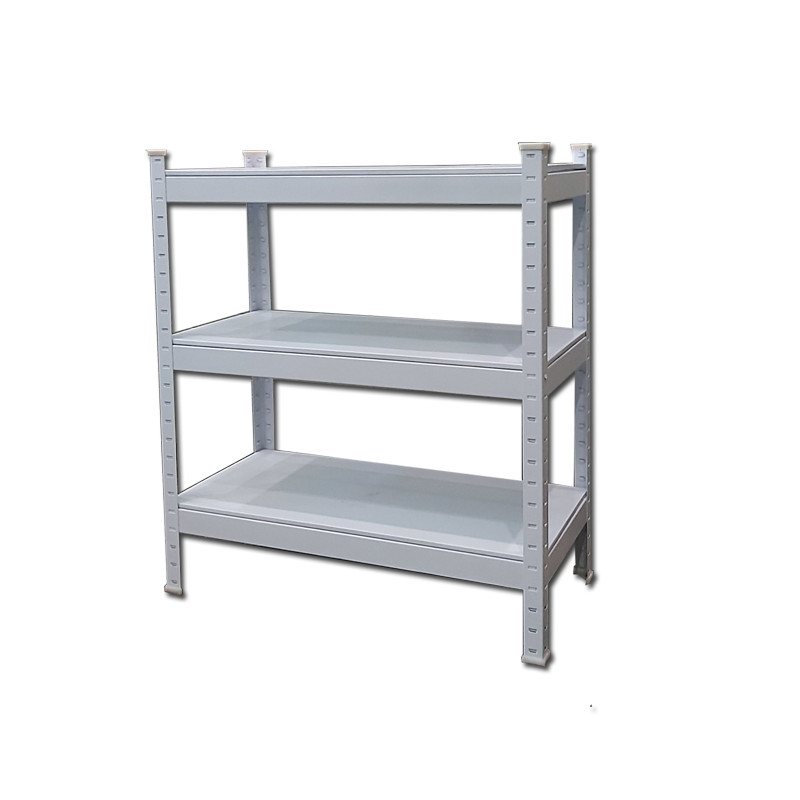 Kệ thấp 3 tầng tấm thép 81cm trắng