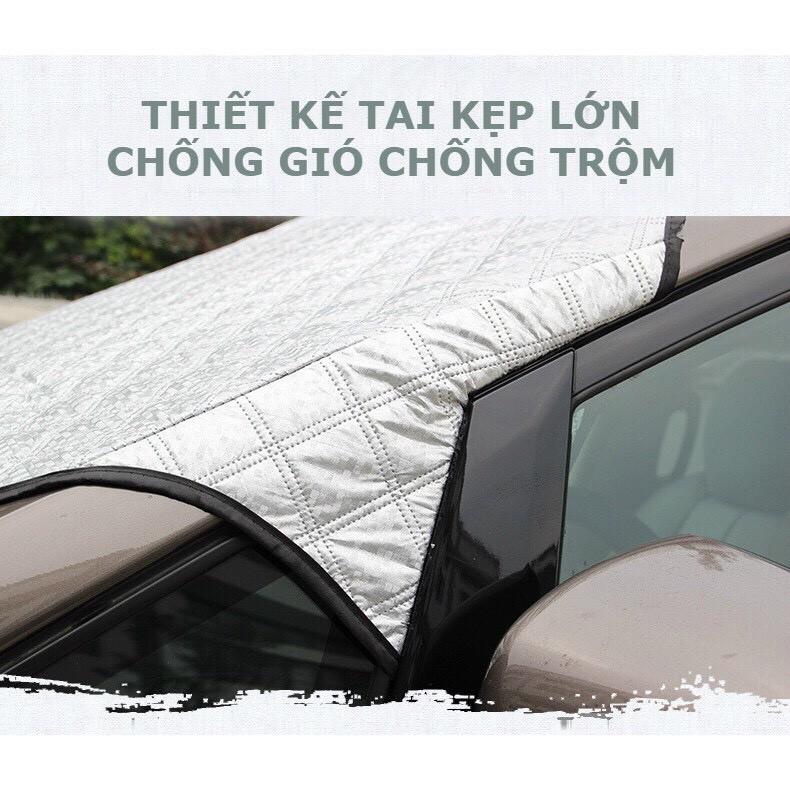 Tấm che chắn nắng kính lái ô tô dành cho Toyota Wigo CAO CẤP 3 Lớp Chắn Nắng Cản Nhiệt