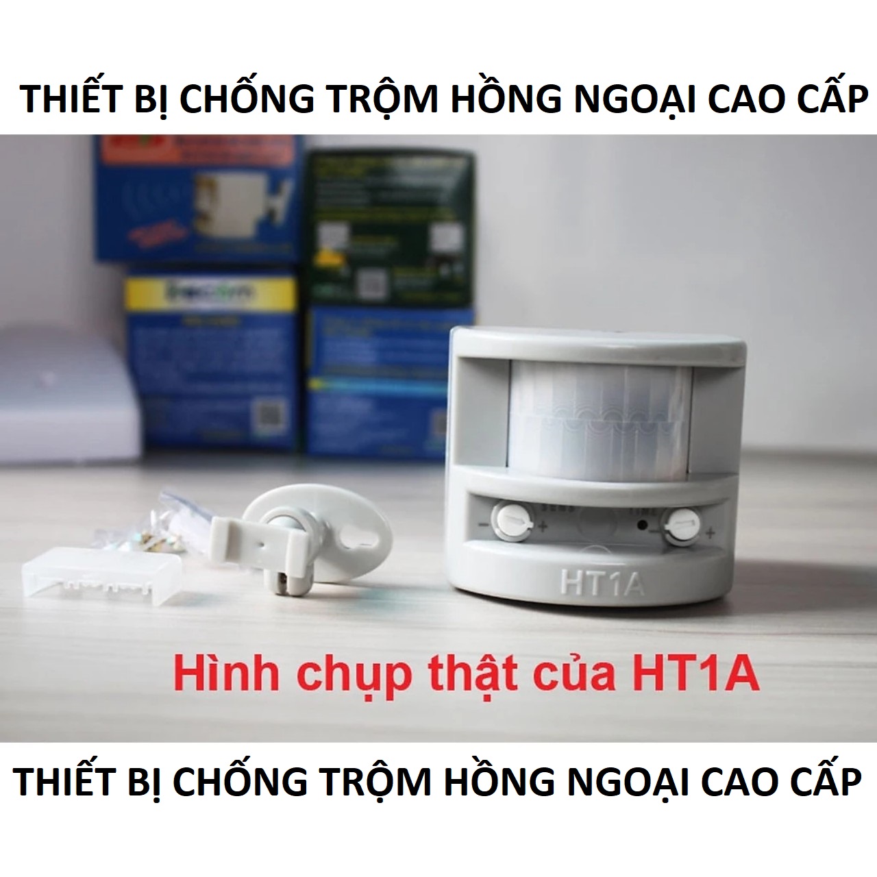 Thiết bị chống trộm báo động hồng ngoại HT, chuông báo khách cao cấp độ nhạy cao loại tốt