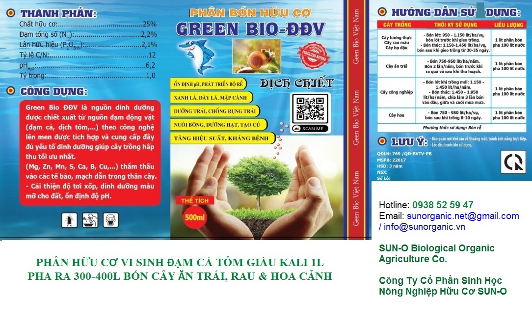 5L Phân Hữu Cơ Đạm Cá Tôm giàu Kali Can 5L pha ra 2000L Bón Cây Ăn Trái, Rau &amp; Hoa Cảnh