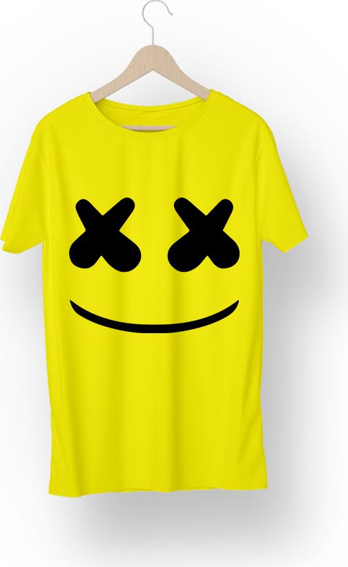 Áo Thun Couple Unisex ATLAN Form Rộng Hàn Quốc Mã TKA3 Màu Vàng Đậm - XXL - XL