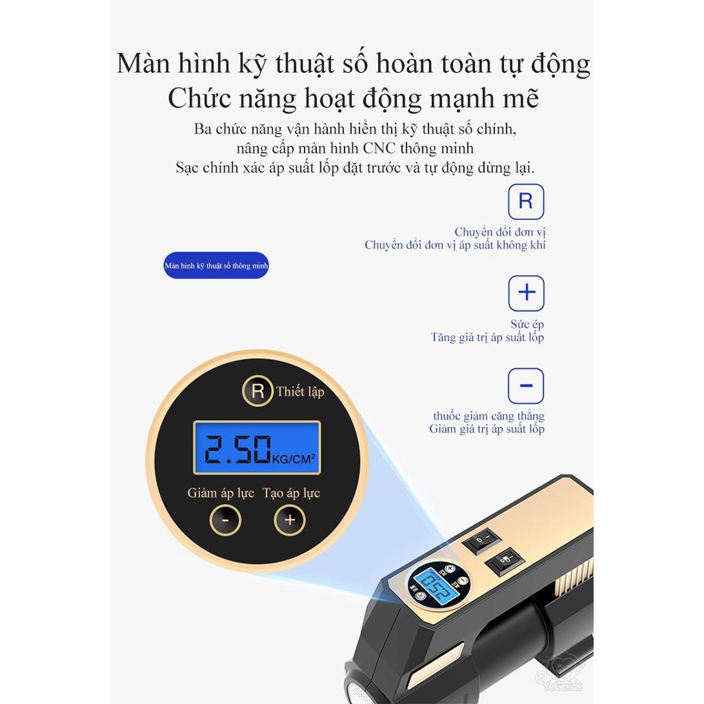 Máy bơm lốp nhanh 30s LCD xilanh kim loại