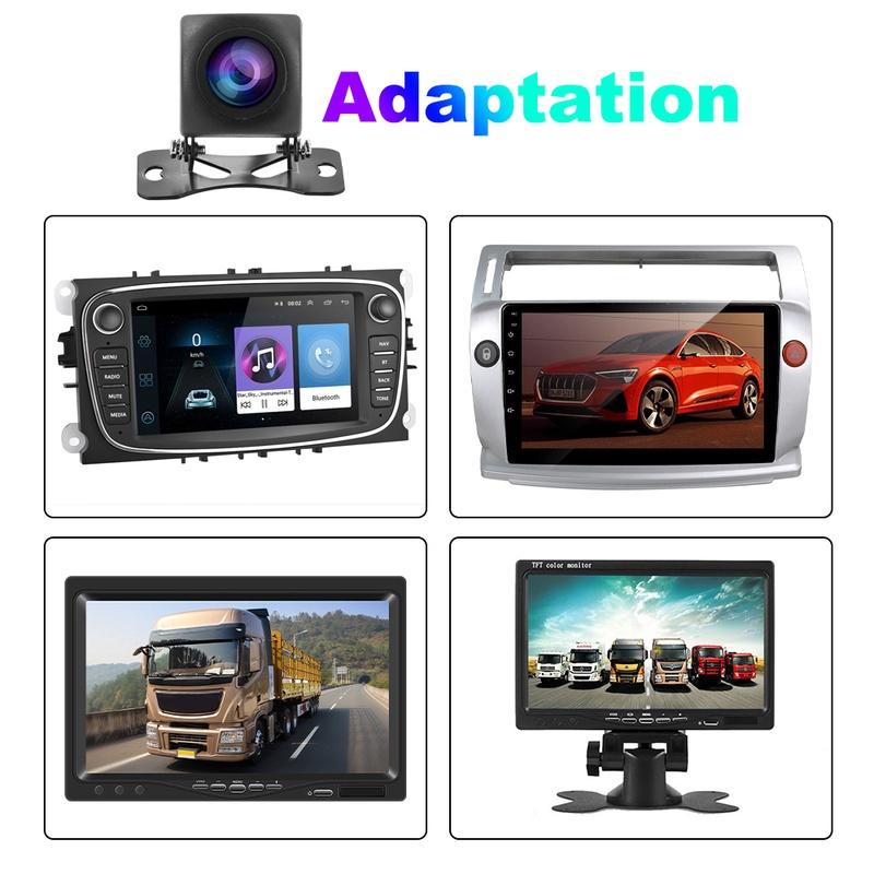 Camera Chiếu Hậu HD Góc Rộng 170 Độ Chống Thấm Nước Hỗ Trợ Đậu Xe Ban Đêm Cho Ô Tô