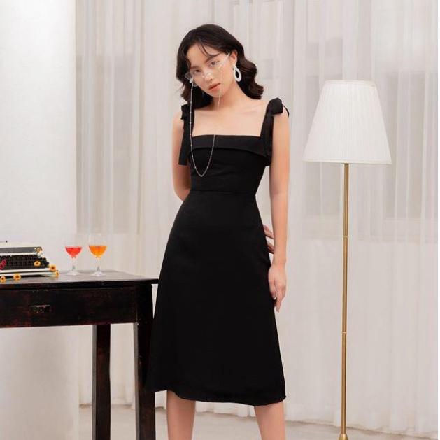 QUẢNG CHÂU Đầm đũi hai dây dáng suông đi biển CAO CẤP
