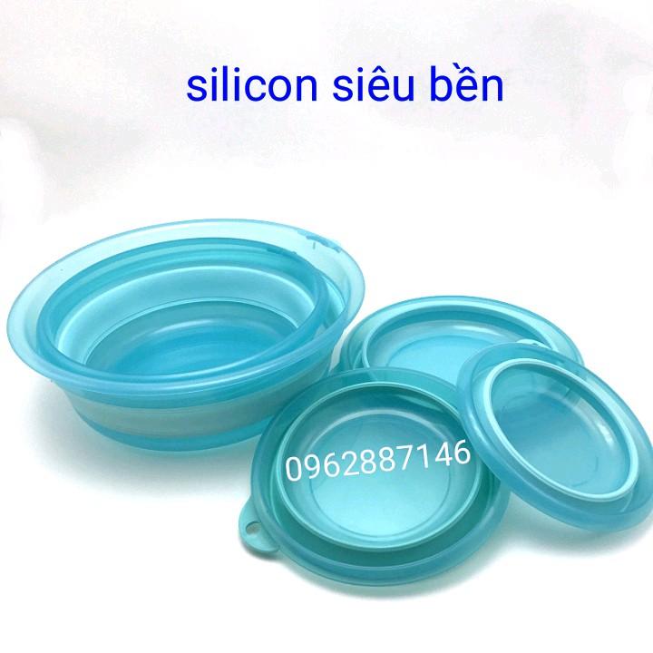 bát trộn mồi câu cá silicon siêu bền