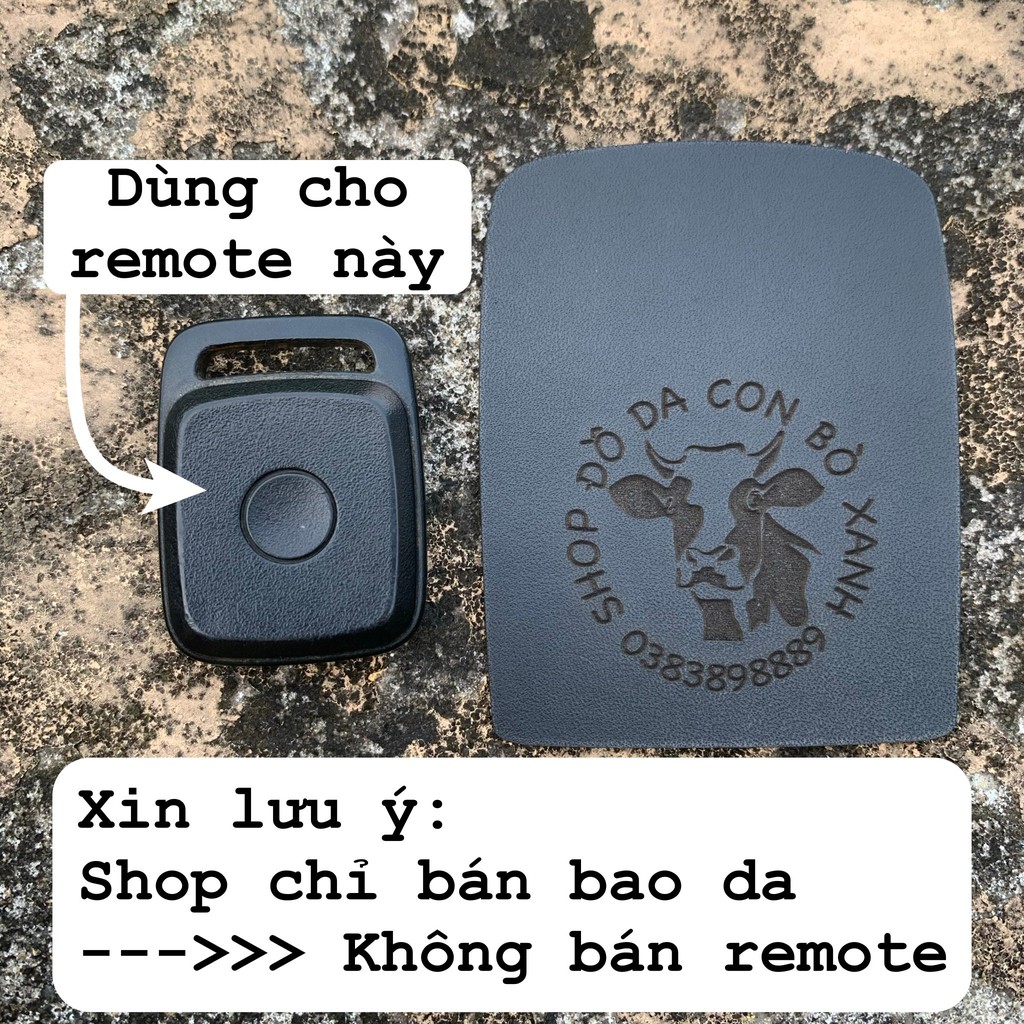 Bao Da Chìa Khóa dành cho remote tìm xe Yamaha Exciter handmade da thật