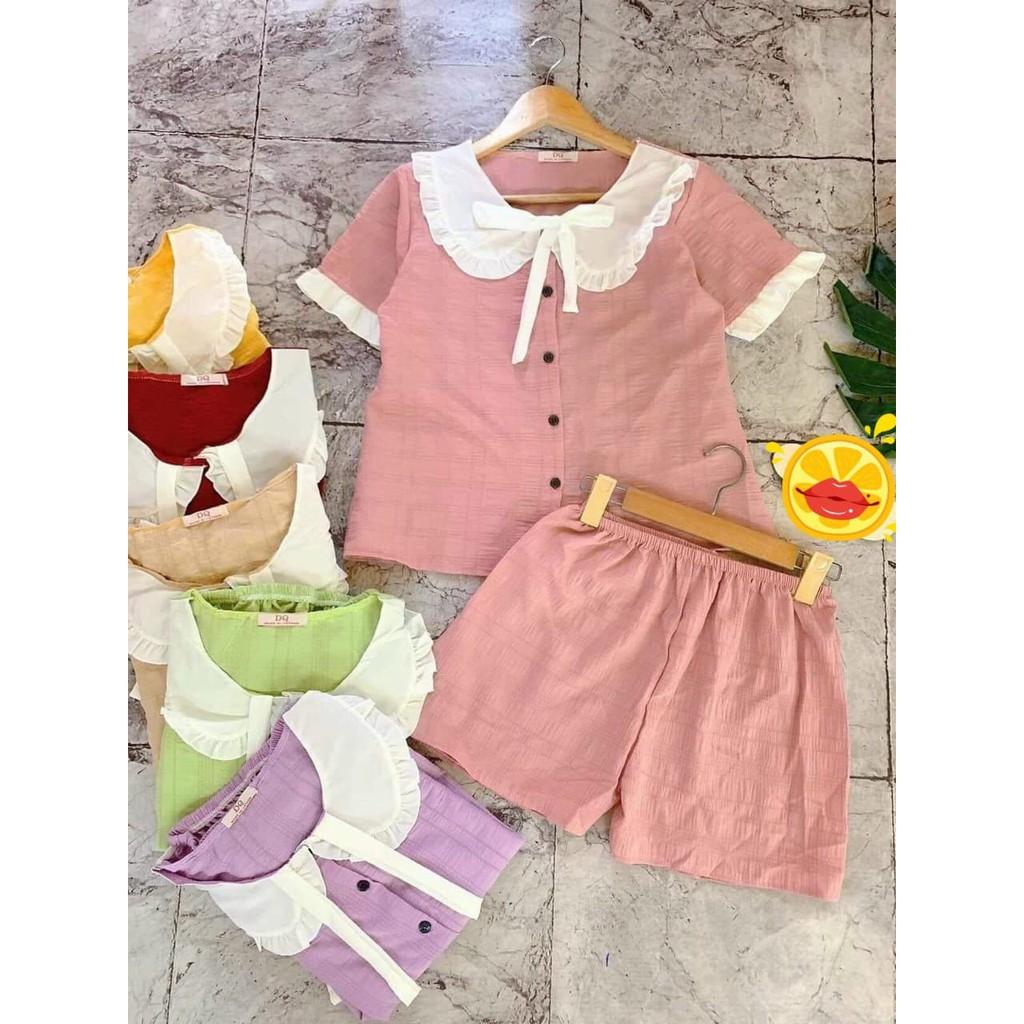 BỘ PIJAMA TIỂU THƯ ĐŨI XỐP ĐÙI