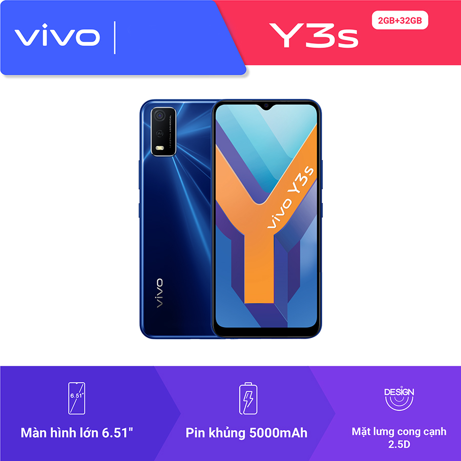 Điện Thoại Vivo Y3s (2GB/32GB) - Hàng Chính Hãng