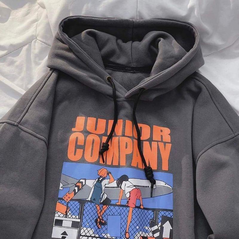 Áo Hoodie Junior Company Nỉ Lót Bông form rộng 2tclothes