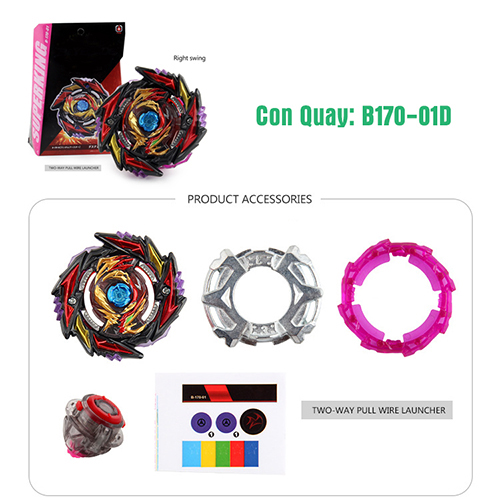 Đồ Chơi Con Quay B170-01D Kèm Bệ Phóng | Con Quay BEYBLADE B170-01D