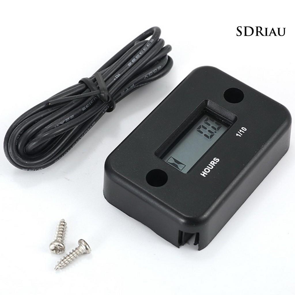 Đồng Hồ Hẹn Giờ Chống Thấm Nước Màn Hình Lcd Cho Xe Mô Tô