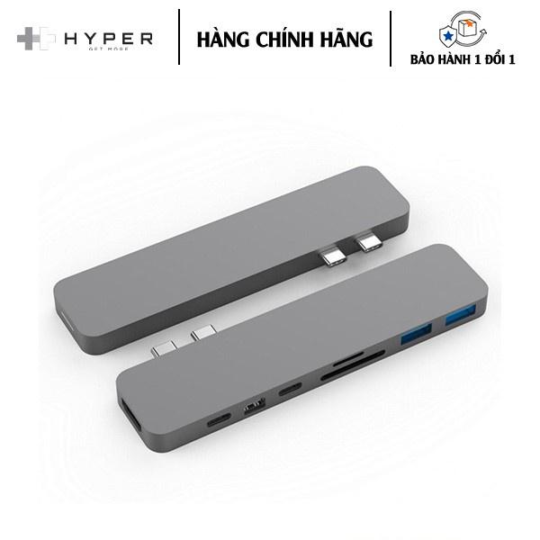 Cổng chuyển đổi dành cho MacBook HyperDrive PRO 8-in-2 Hub cổng kkết ối USB-C USB-C độ phân giải 4K - hàng chính hãng