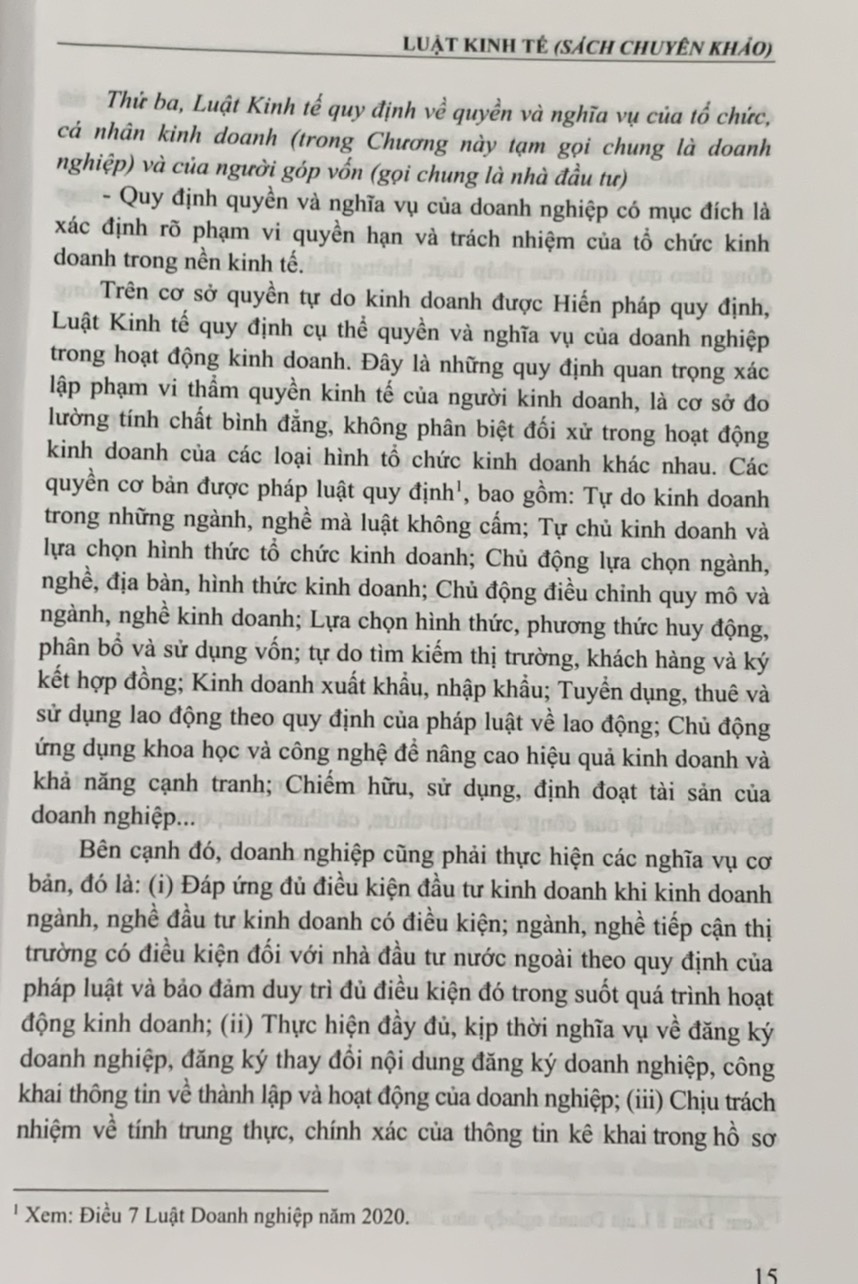 Luật kinh tế chuyên khảo
